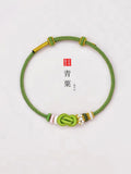 Handmade Macrame Wealth Bracelet, Chinese Knot Lucky Red String, Adjustable Prosperity Gift for Women Men